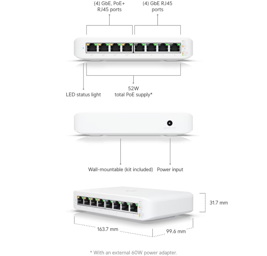 UniFi USW Lite 8 PoE 10